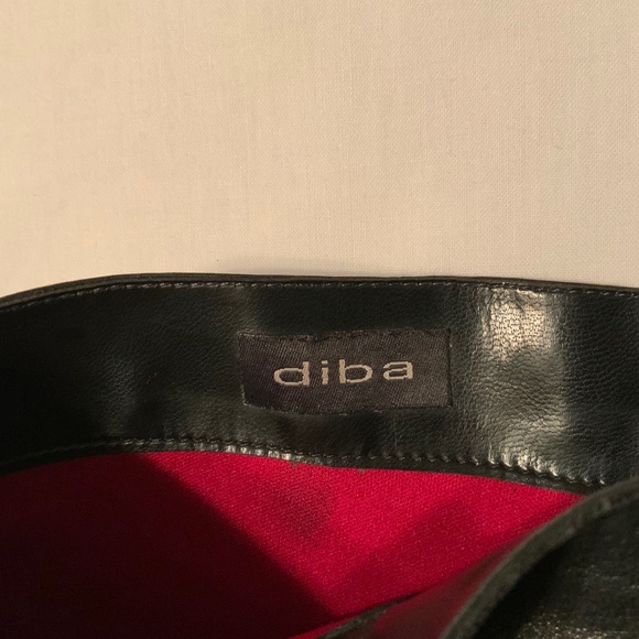 Diba Slouchy Sexy Black Heeled Leather Boots (8.5) - Picture 5 of 13